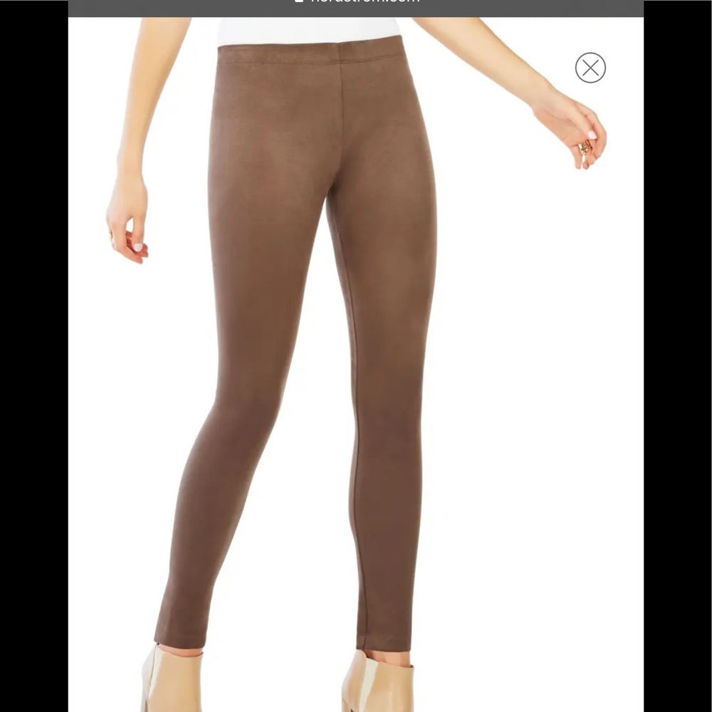 BCBG Mason faux suede legging